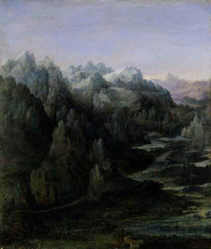Albrecht Altdorfer Mountain Range Spain oil painting art